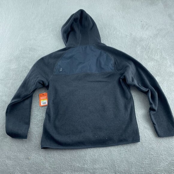 Bass Outdoor Black Beauty Front 1/4 Snap Hoodie M Blend NWT 2053 - Picture 2 of 10